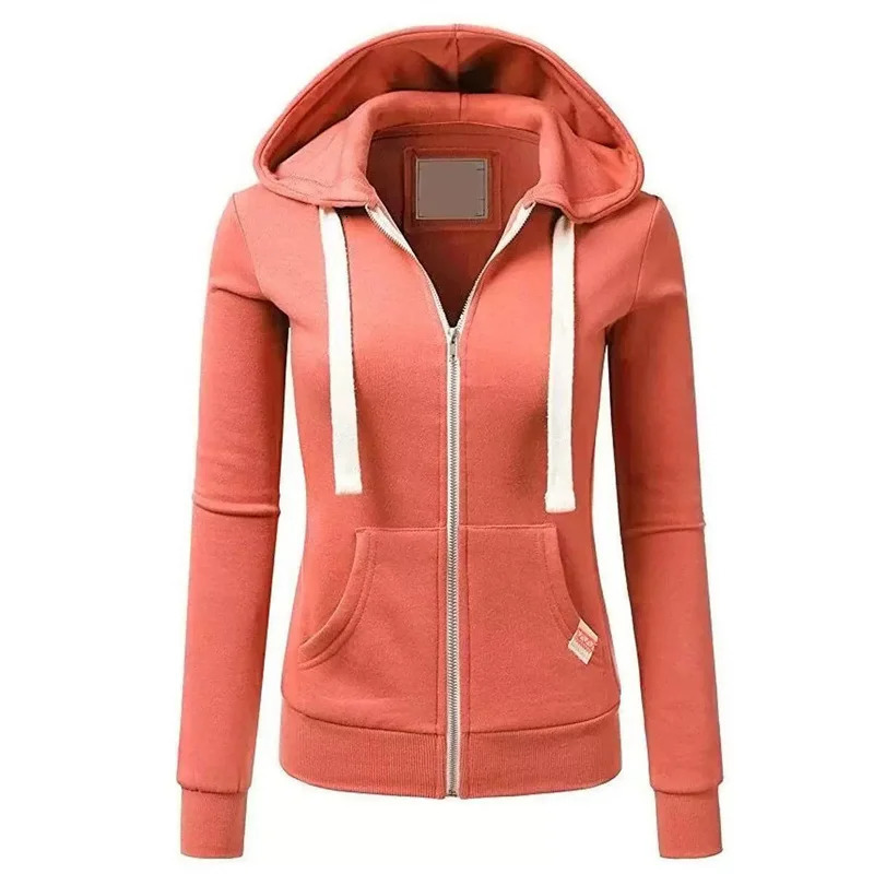 2026 Spring Autumn Womens hoodie Sweatshirt Casual Cardigan Zipper Hoodie Fashion Outdoor Jogging 260127