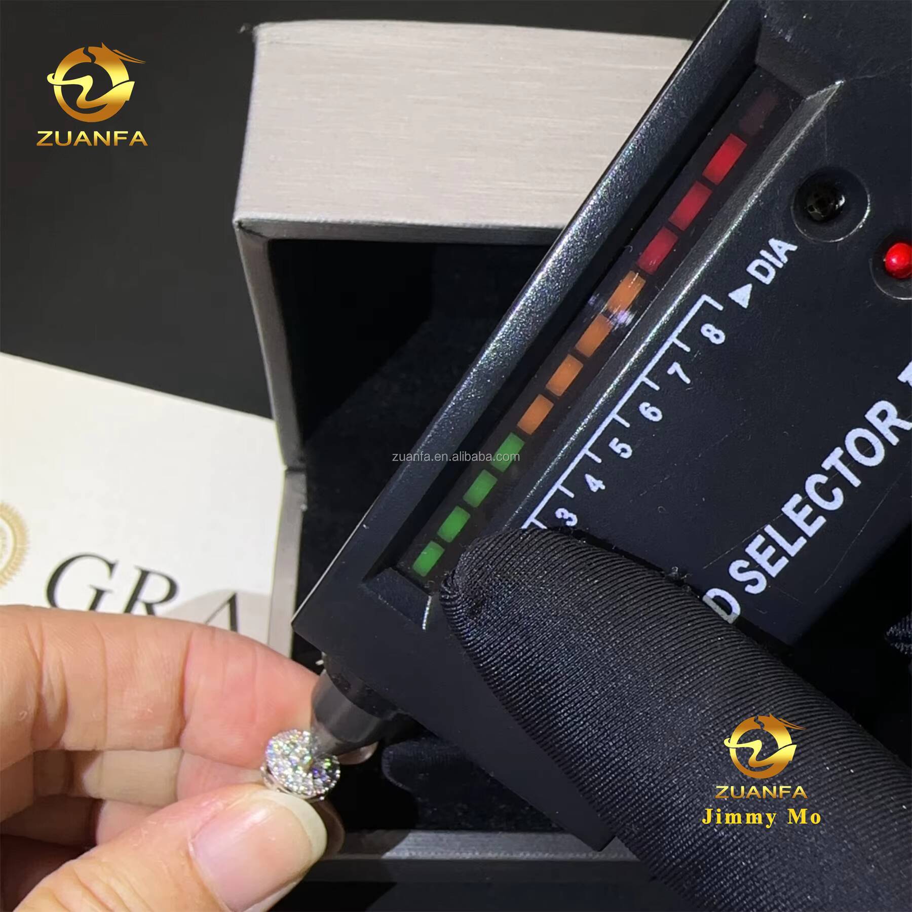 New Arrivals Bulk Stock Best Selling Drop Shipping Men Iced Out Hip Hop Sterling Silver 925 Moissanite Round Shape Stud Earrings