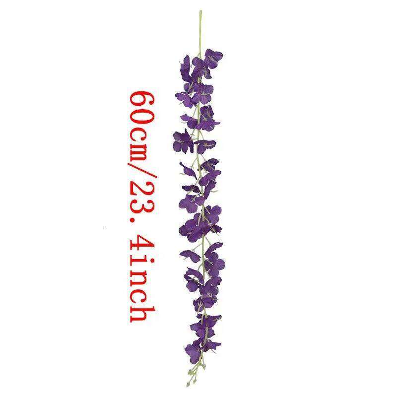 5/10/Pcs 60cm Artificial Wisteria Hanging Garland Silk Vine for Wedding Party Home Garden Flower Wall Decoration Y260130