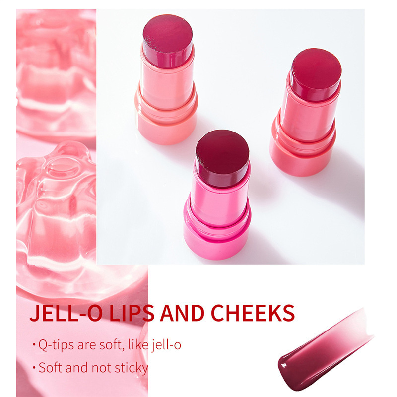 Long Lasting Jelly Blush Stick 4 Colors Multi Function Matte Lip Balm Brighten Eyeshadow 3 in 1 Lip Gloss Makeup 251111