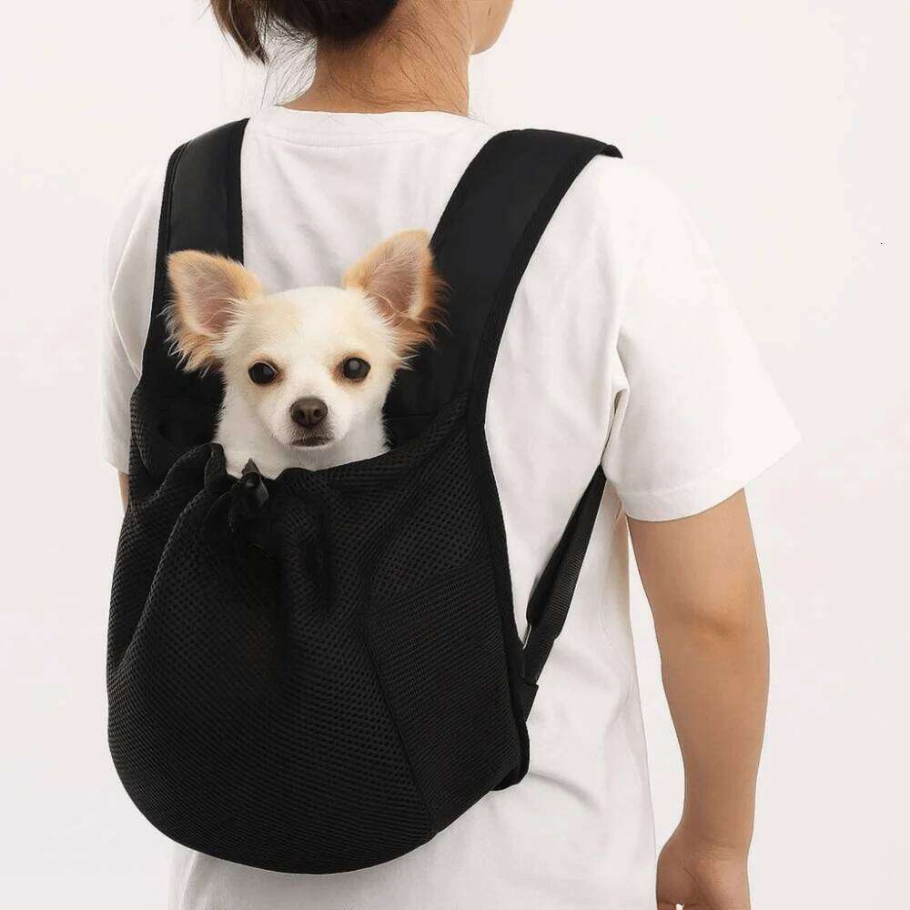 Portable Breathable Chest Adjustable Double Shoulder Dog Walking Bag Foldable Cycling Pet Backpack Travel 26H0130