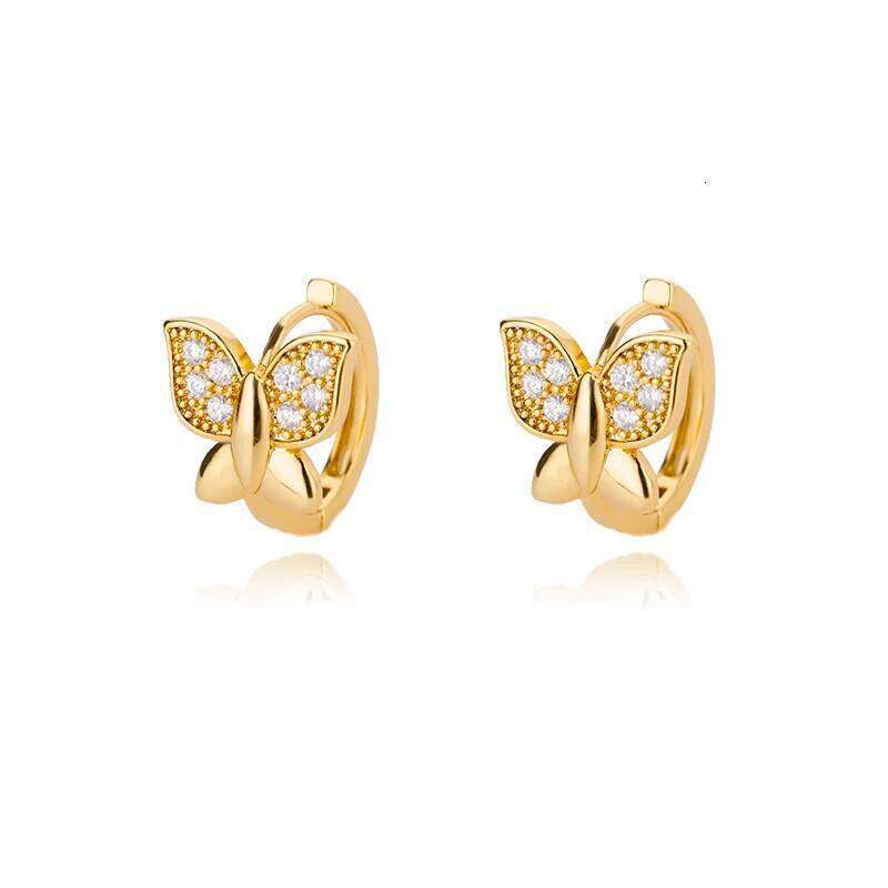 Butterfly For Women Girls Modern Gold Color Stainless Steel Earrings 2026 Trend New in Wedding Aesthetic Jewelry Femme