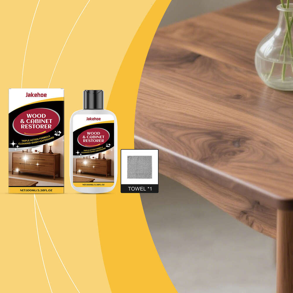 Jakehoe Wooden Scratch Wood Furniture Gentle Cleaning Stain Removal Maintenance Polishing Care Agent S260130
