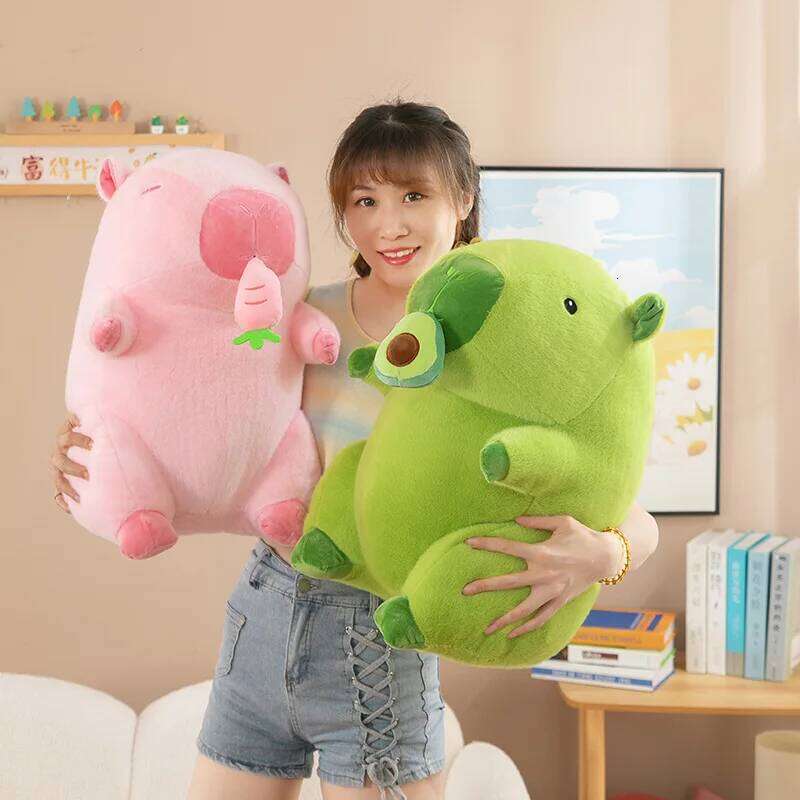 30cm Capybara Simulation Capibara Anime Fluffty Toy Kawaii Plushie Cute Stuffed Animals Soft Doll Plush Gift Kid Toys Y260128