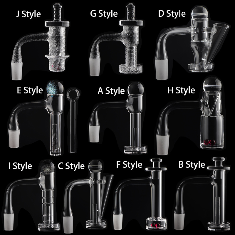 Halo Full Weld Beveled Edge Terp Slides Control Tower Quartz Banger terp feeder Terp Slurpers Terpnado quartz Nails
