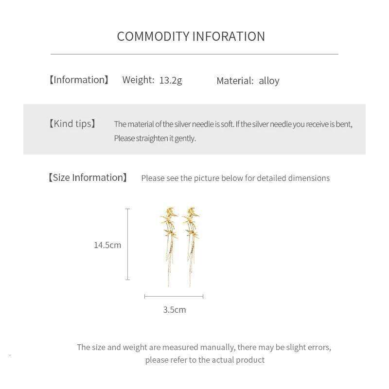 2025 New Chinese Style Bamboo Leaves Long Tassel Drop Earrings Elegant Retro Flower Pendant Earring Hanfu Cheongsam Accessory K1