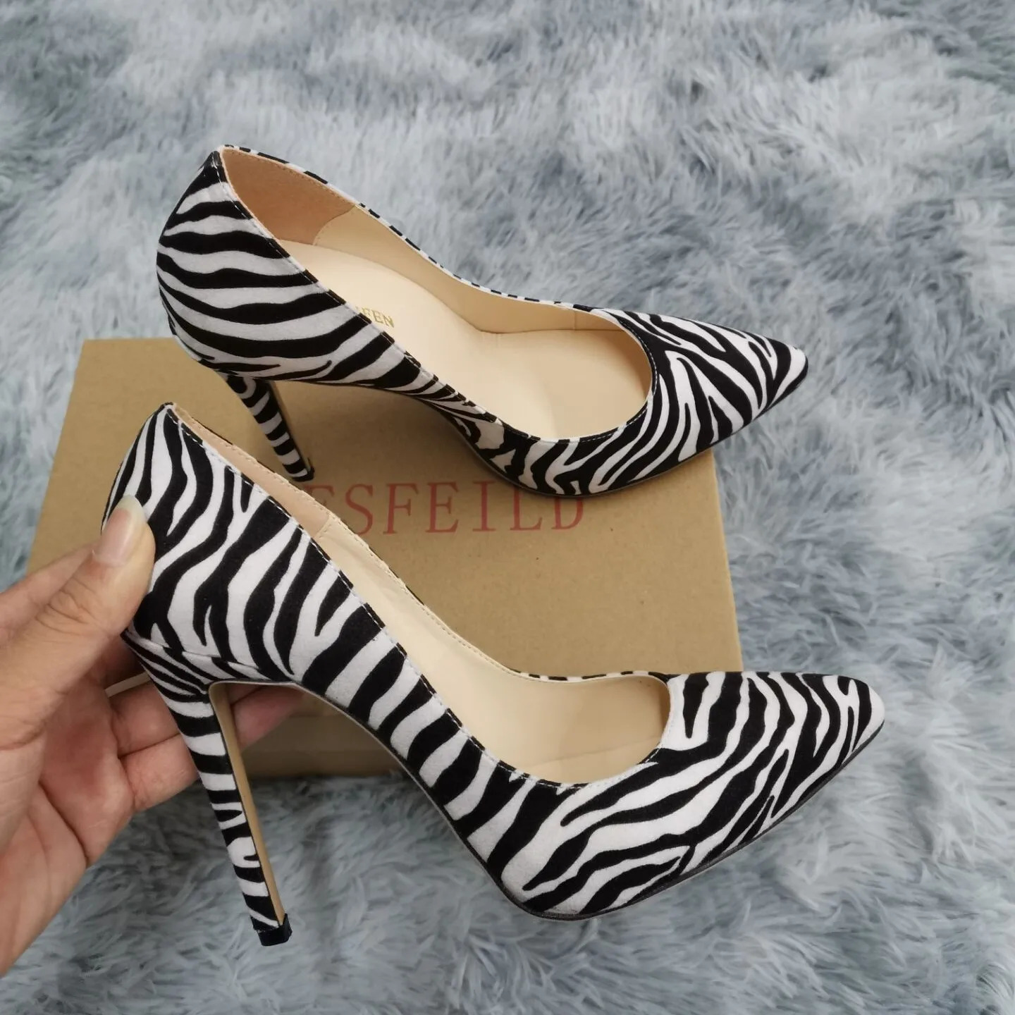 Women Pumps Sexy Leopard 11cm 9cm 5cm Pointed Toes Stripper High Heels White Zebra Pattern High-heeled Shoes Pole Dance Shoes 260123