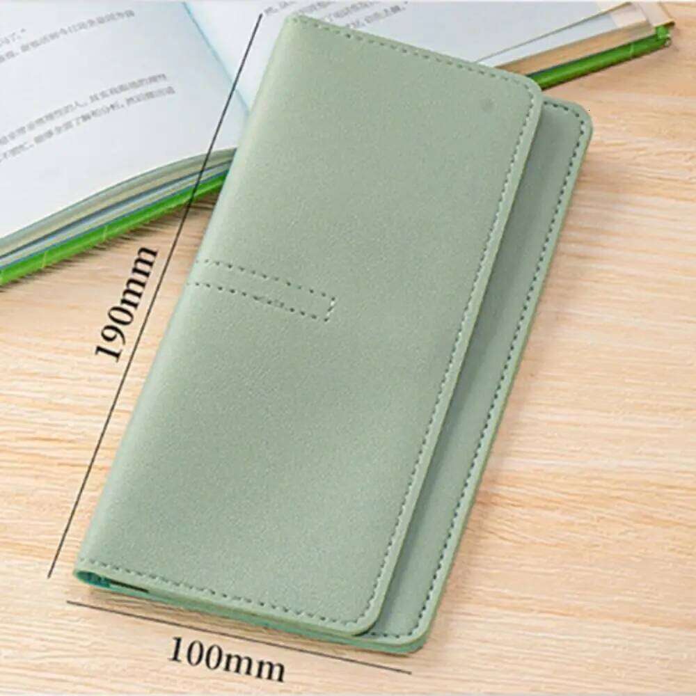 Portable PU Leather Solid Color Large Capacity Thin Wallets Mini Wallet Women Z260130