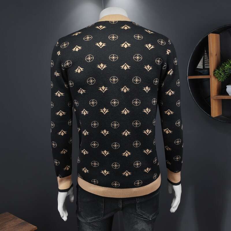 Autumn Winter New Men's Cardigan Fashion Knitted Button Wool Youth Sweater Men