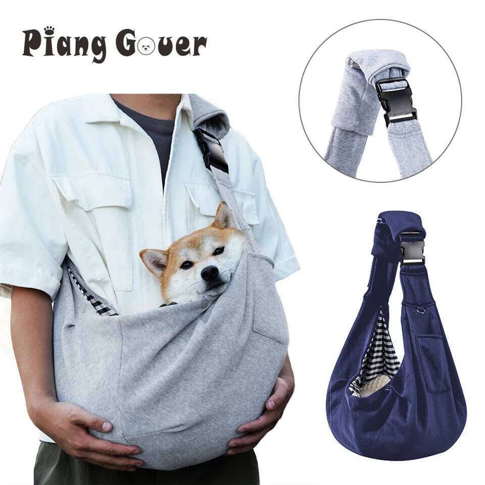 Comfortable Dog Pet Crossbody Shoulder Big Outdoor Travel Portable Cat Puppy Sling Carrier Bag For Small Medium Dogs 26H0130