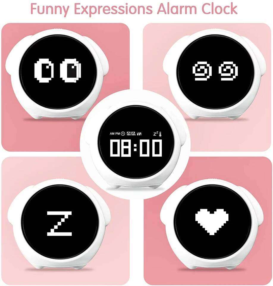 Child clock Digital Emotion Table WIth Light Wireless Smart Bedside Cute Cartoon Alarm Clock For Kids W260130
