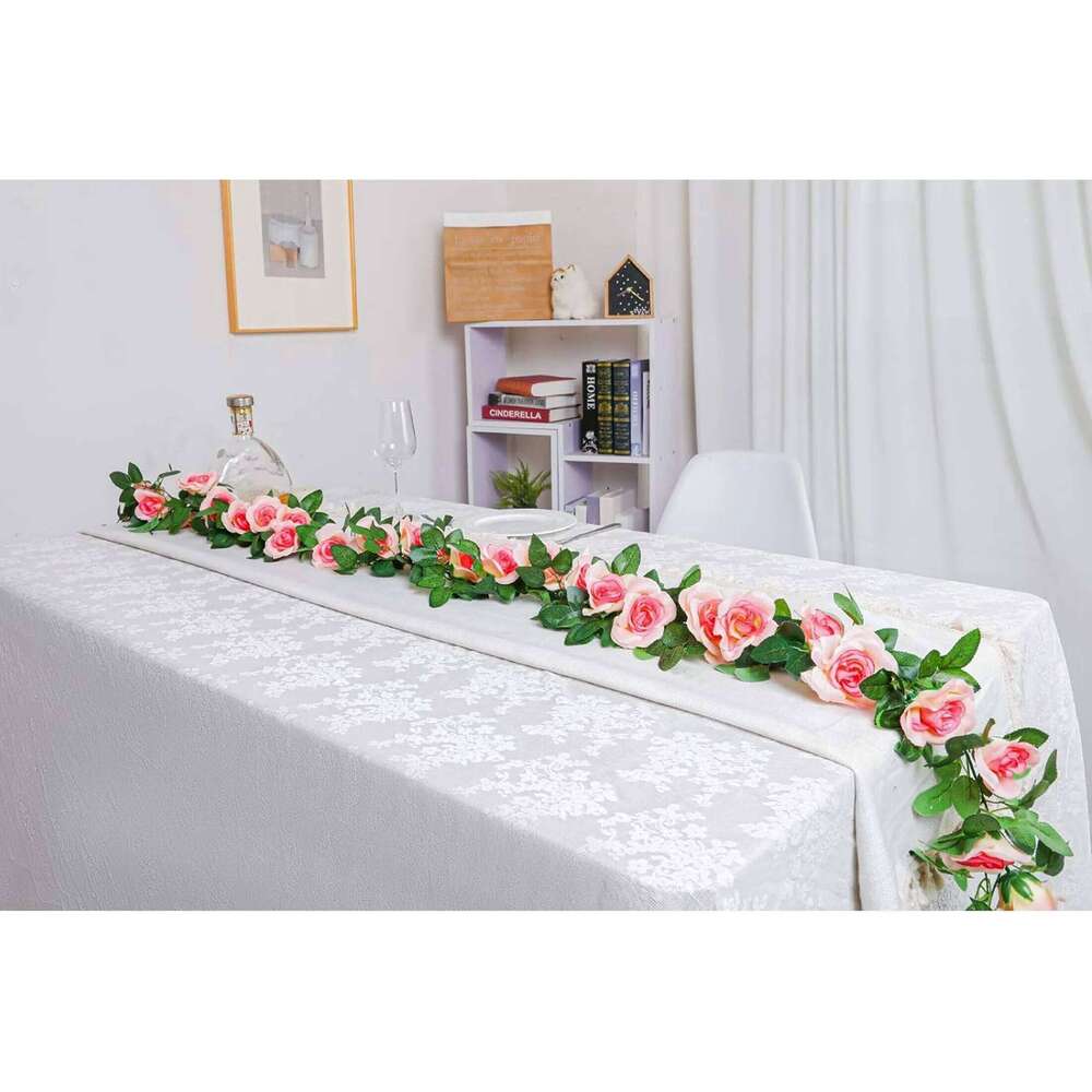 Artificial vine flower green leaves for arches, garden backdrops and home decor, wedding | Romantic decor Y260130