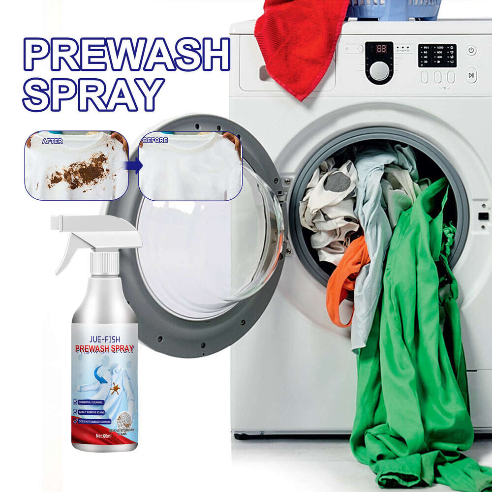 Jue-fish Clothing Spray Gentle Cleaning for Clothes Shoes Socks Oil Yellow Stubborn Stains Stain Remover Cleaner S260130