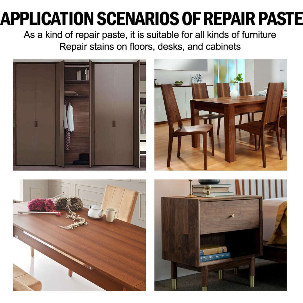 Jakehoe Filler Wood Furniture Floor Paste Office Desk Cabinet Scratch Repair S260130
