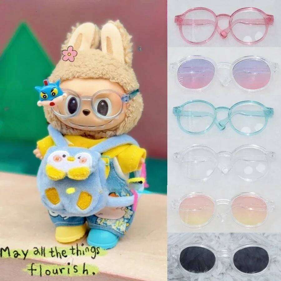 Fashionable Plastic For Labubu 3.0 Colorful Glasses Mix Match Doll Ornament Accessories Macaron BJD H260130