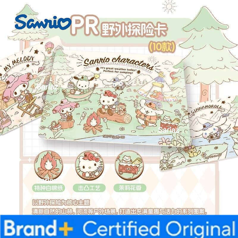 Sanrio Official Genuine Series Polaroid Cute Kuromi Cinnamoroll Anime Collection Toy Card Holiday Gift Original Box H2601301