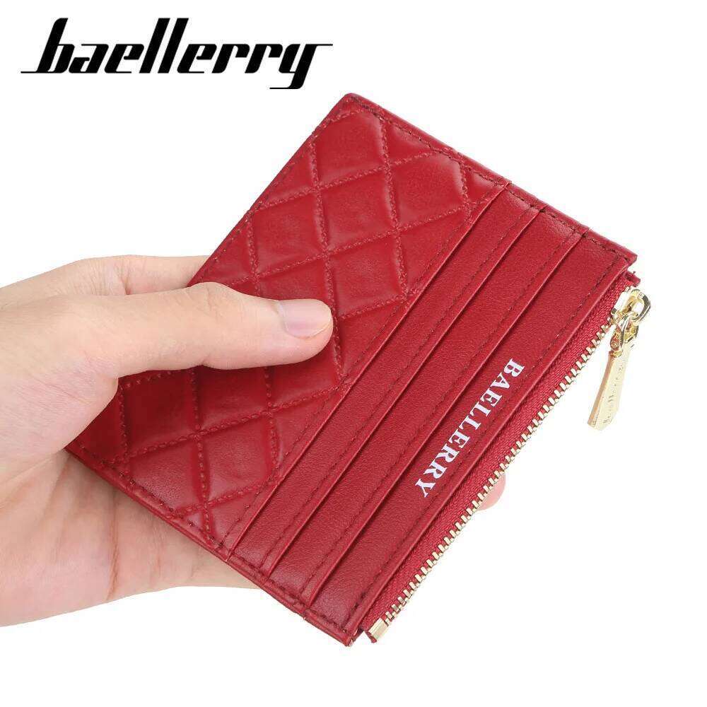 Baellerry New Mini Women Wallets Slim Zipper PU Leather Top Quality Fashion Female Purse Card Holder Wallet Z260130