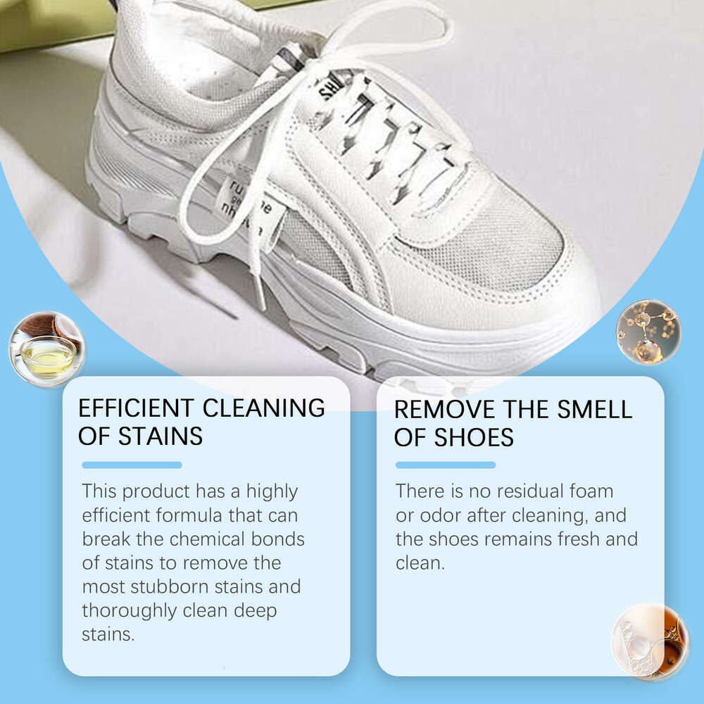 Jakehoe Shoe Foam for Sneakers and White Shoes No-Wash Portable Cleaner S260130