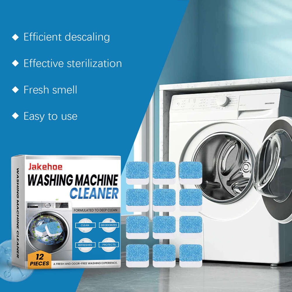 Jakehoe Descaling Household Drum Washing Machine Odor Dirt Cleaning Tablets S260130