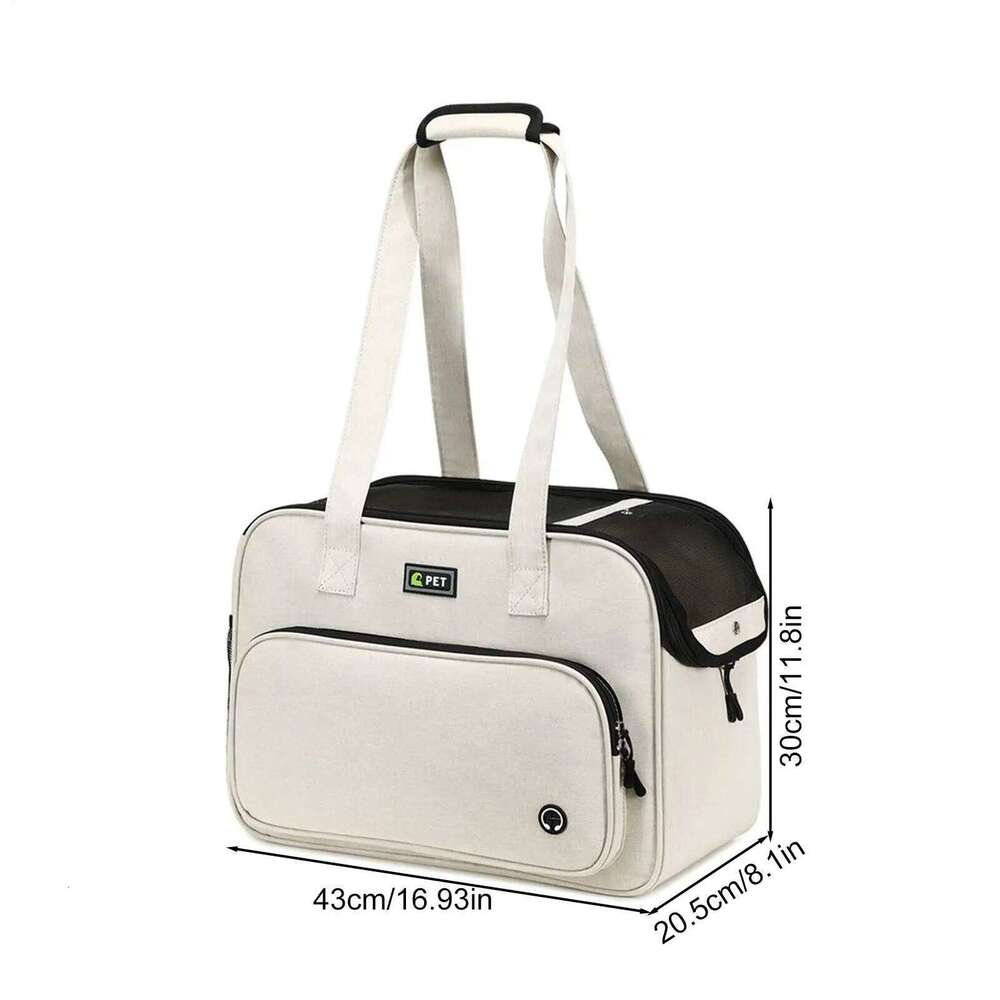 Small Carrier Purse Breathable Mesh With Strap Lightweight Dog Carry Tote Bag For Daily Shopping Walking Park Outing 26H0130