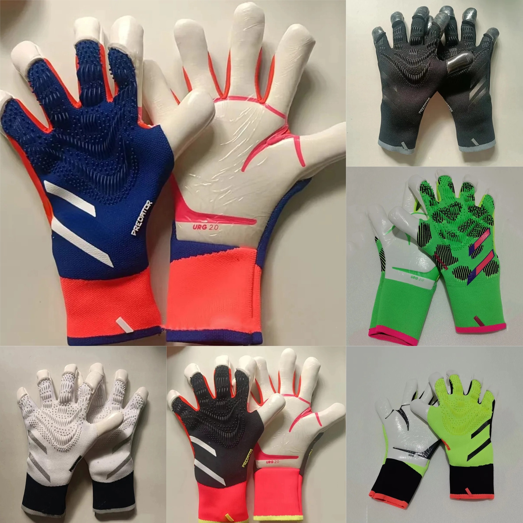 Sports Gloves Designer Latex Gloves Professional Fingerless Football Gloves Breathable Durable Thick Goalkeeper Adult Children Gloves