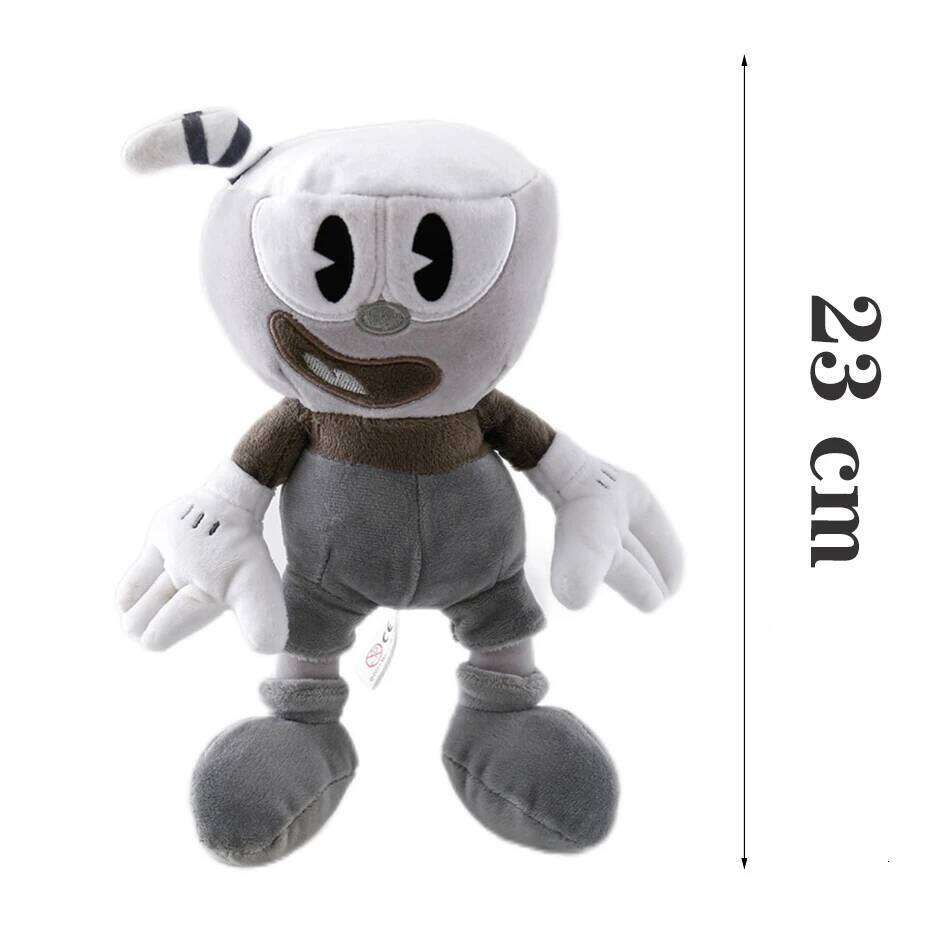 25cm Adventure Game Cuphead Toy Mugman The Devil Legendary Chalice Plush Dolls Toys for Children Gifts Christmas present Y260128