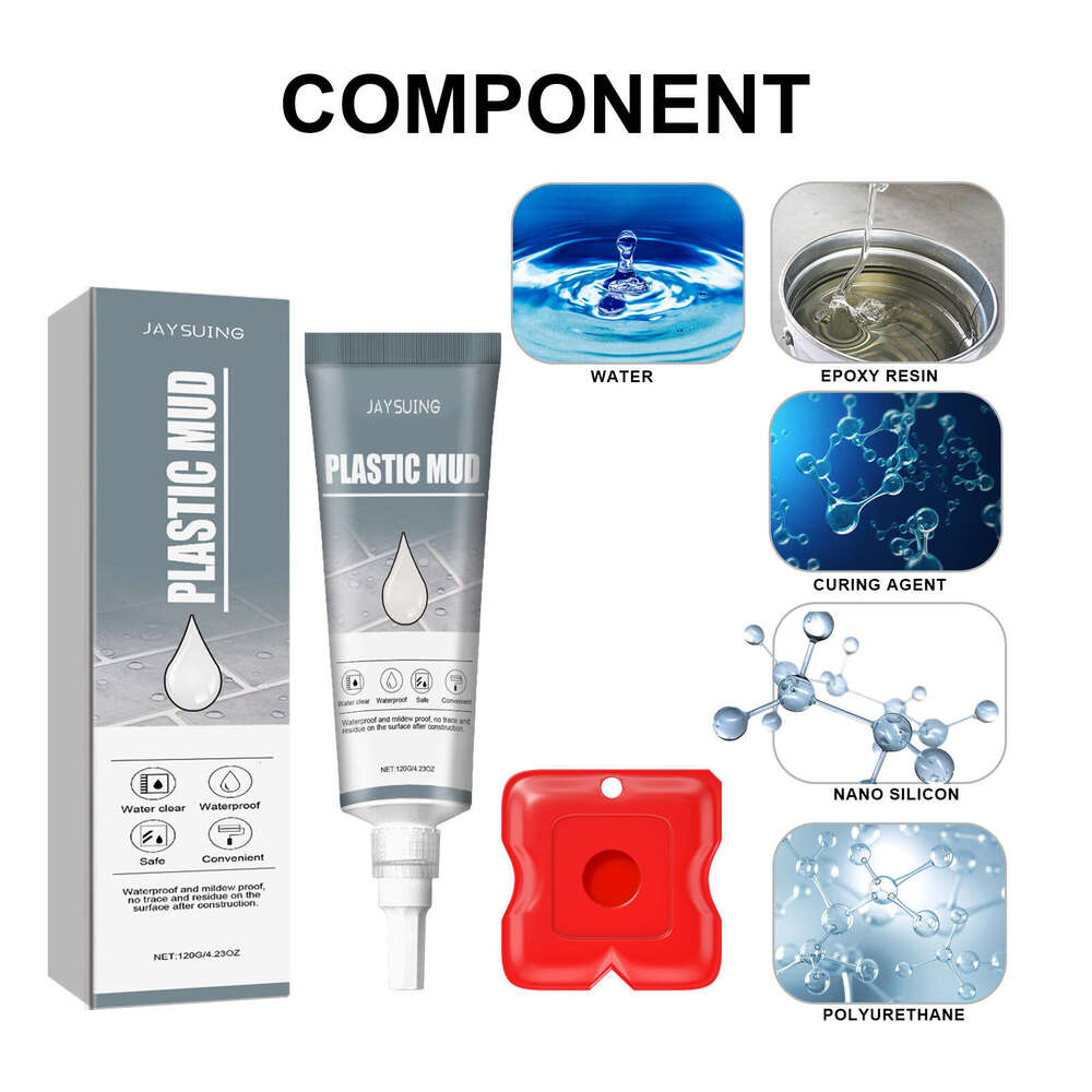 Jaysuing Plastic Steel Putty Sealant Wall Floor Gap Repair Glue Grout Tile Adhesive S260130
