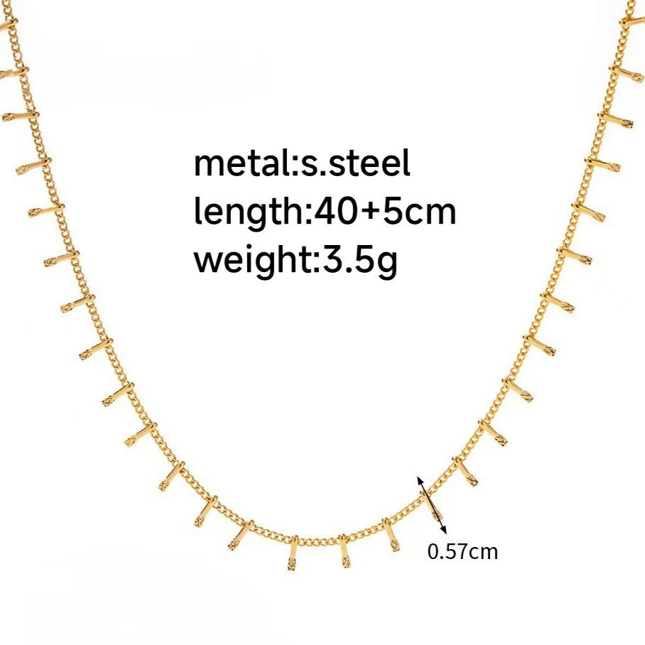 25/27/4mm Stainless Steel Gold/Silver Color Paper Clip Link Chain Necklace Fashion Jewelry Can Be Customized Length 14-30inchW251105