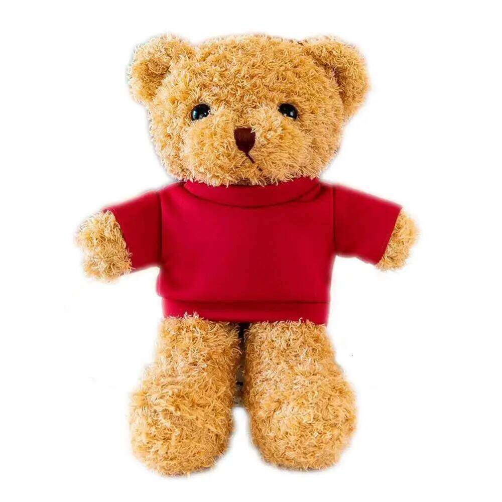 30cm Cute Wearing Sweater with Soft Teddy Bear Plush Toy Adorable Stuffed Animal Y260128
