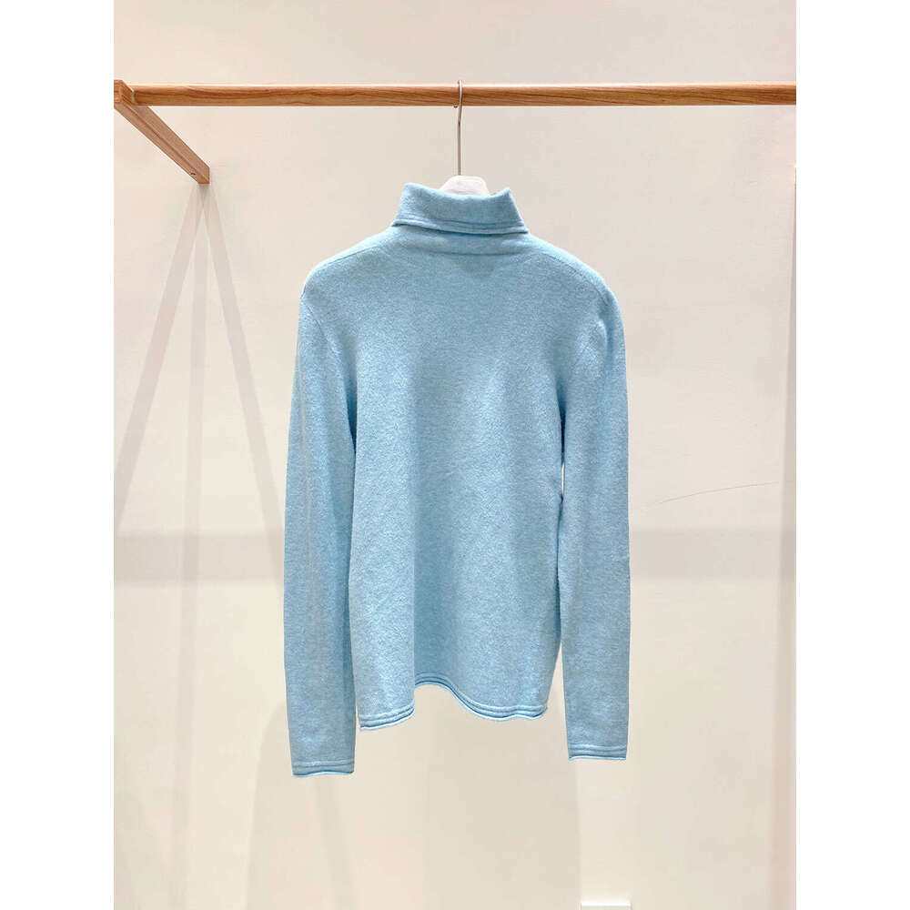 Zhihetang Autumn Winter New Soft Wool Turtleneck Push Collar Base Knit Sweater Versatile Top For Women LEEGO LENS