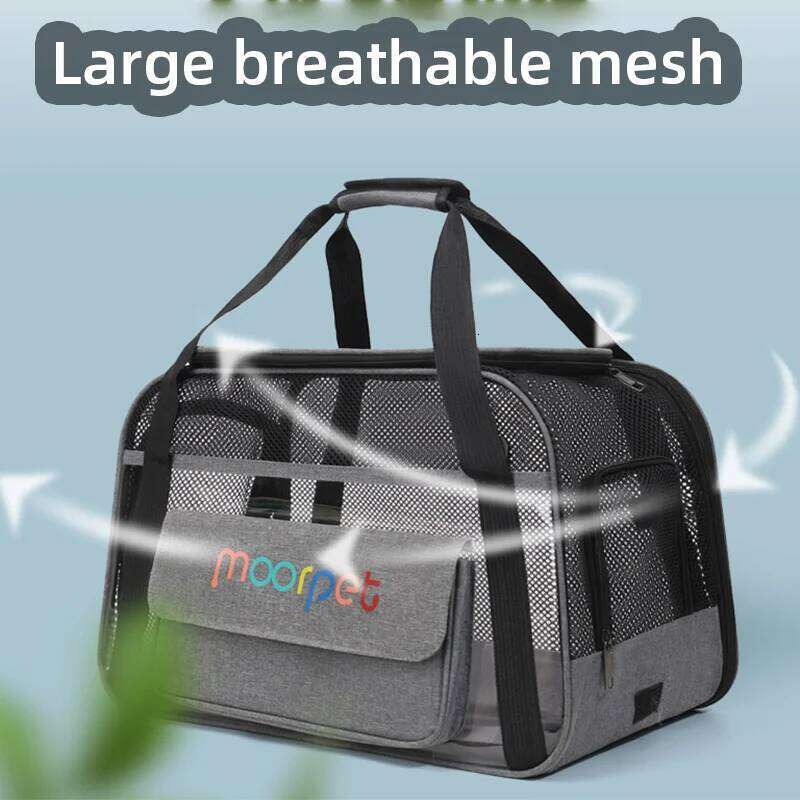 Dog Breathable Large Capacity Mesh Carrier Bag Outing Portable Cat Puppy Handbag Crossbody Small Pet Slings 26H0130