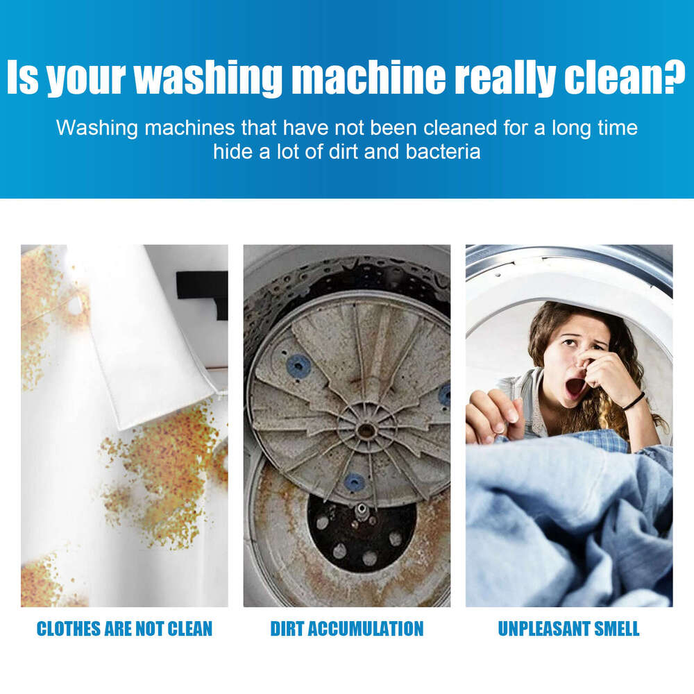 Jaysuing Machine Cleaning Tablets for Drum Top Load Home Washing Machines, Removes Odors and Stains S260130