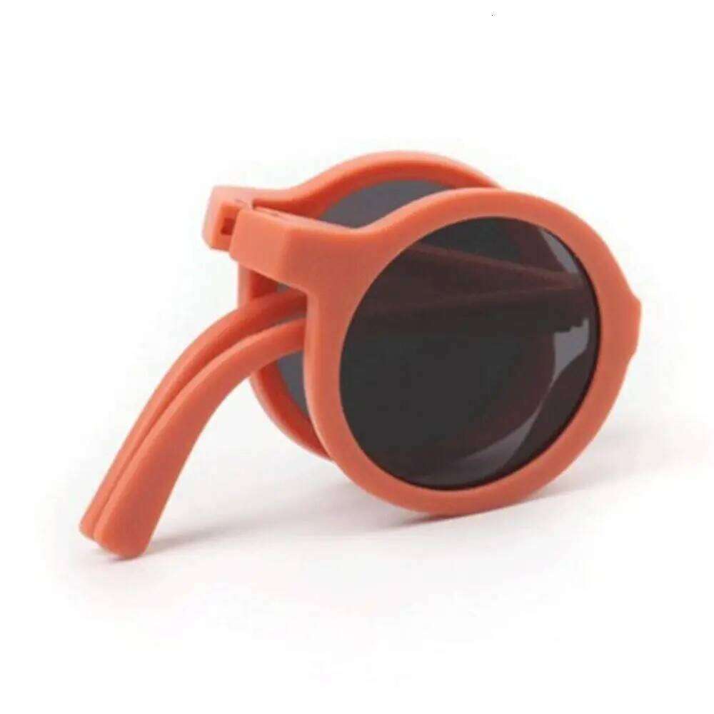 Candy Children's Sunglasses Foldable Design Macaron Colored Glasses Round Frame Sun Protection H260130