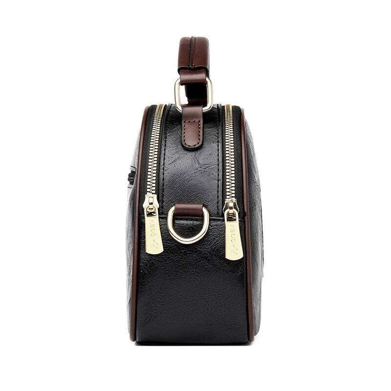 Vintage Handbag Shoulder Luxurious Designer Round Bag High Quality Gift Embossed Printed Crossbody Purse For New Women KABAHEBINGJUE