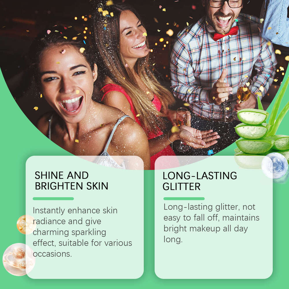 Eelhope Colorful Party Hair Body Shimmer Highlighting Glitter Spray S260130