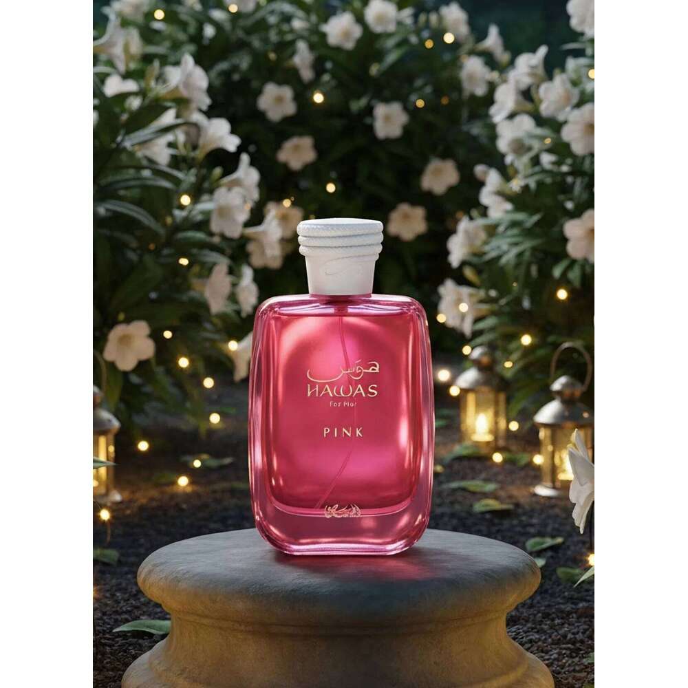RASASI Hawas Pink For Her Eau de Parfum Spray 100ml 3.4 oz ,Floral Fruity Perfume for Women, Vanilla, Cotton Candy & Marshmall H260130