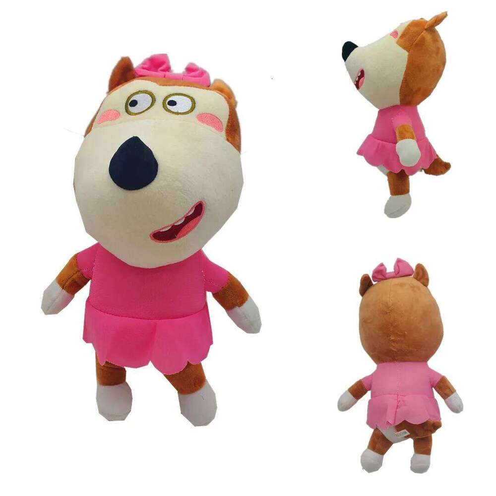 2pcs/Lot 30cm Plush Toys Cute Soft Animal Stuffed Plushes Wolfoo & Lucy English Cartoon Dolls for Kids Birthday Xmas Gift Y260128