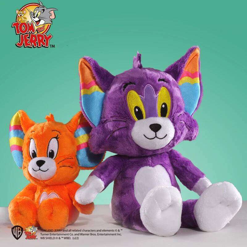 Anime Tom And Jerry Plush Toy Cartoon Movie Figures Cat Mouse Cute Plushies Stuffed Animal Doll Toys For Kids Gift Free Shipping Y260128