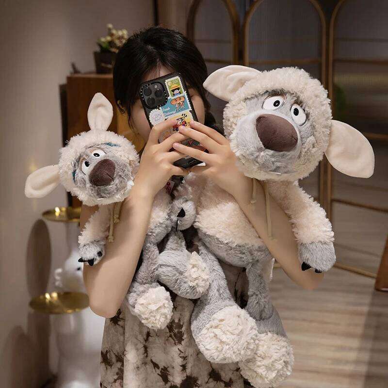 2Size New Camouflaged Plush Toy Sheepskin Muppets Sleep Pillow Wolf Doll In Sheep's Clothing Xmas Birthday Gifts Y260128
