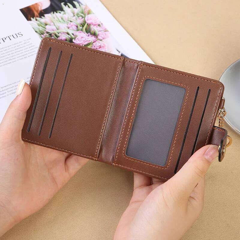 New minimalist women with keychain, multiple slots, zero wallet, mini multifunctional small wallet card bag Z260130