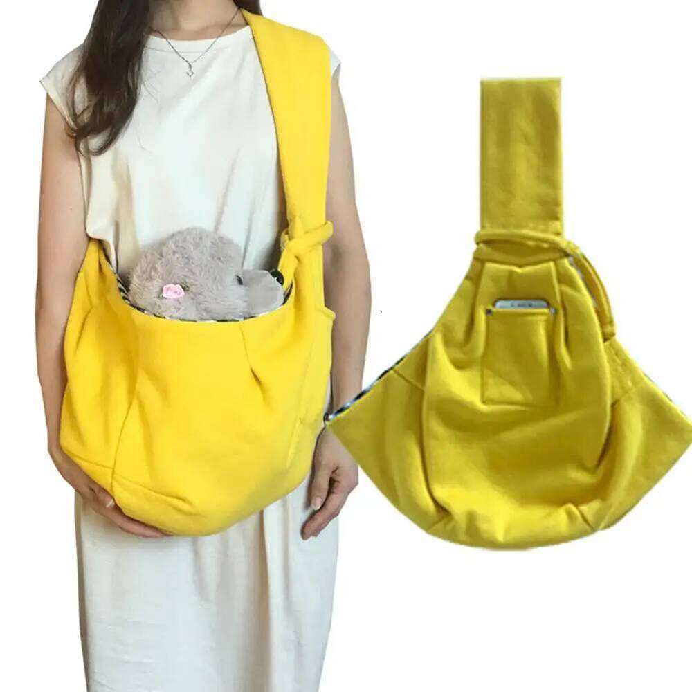Sling Carrier For Small Dogs Cats Breathable Adjustable Crossbody Shoulder Bag Portable Foldable Outdoor Travel Pet Handbag 26H0130