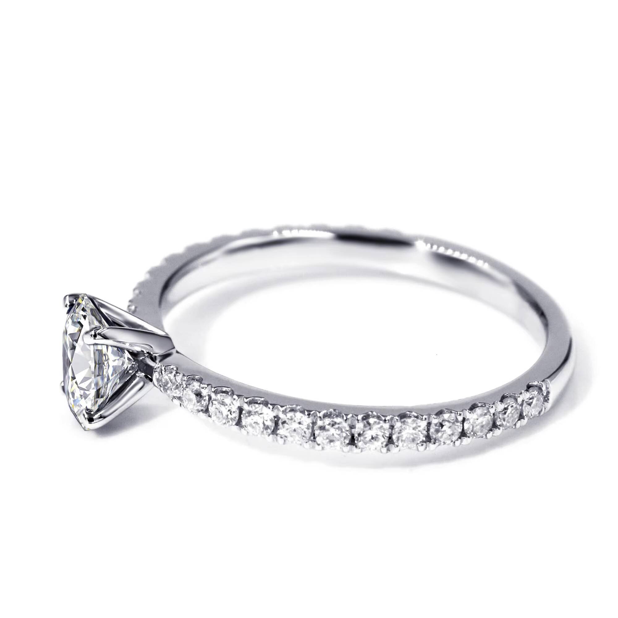 Tianyu Gems Fine Jewelry Engagement Valentine Women Wedding Mossanite Solitaire Solid White Gold Real 14k Oval Moissanite Ring