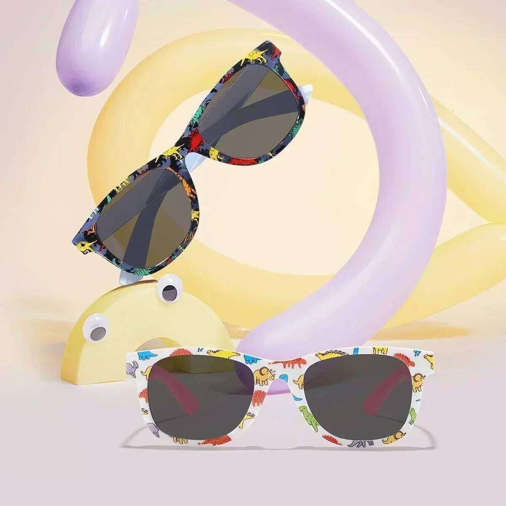 2024 Summer New Children's Dinosaur Outdoor Sunshade Sunglasses Kids Cartoon Cute Baby Trendy Sun Glasses Girls Boys Eyewear H260130