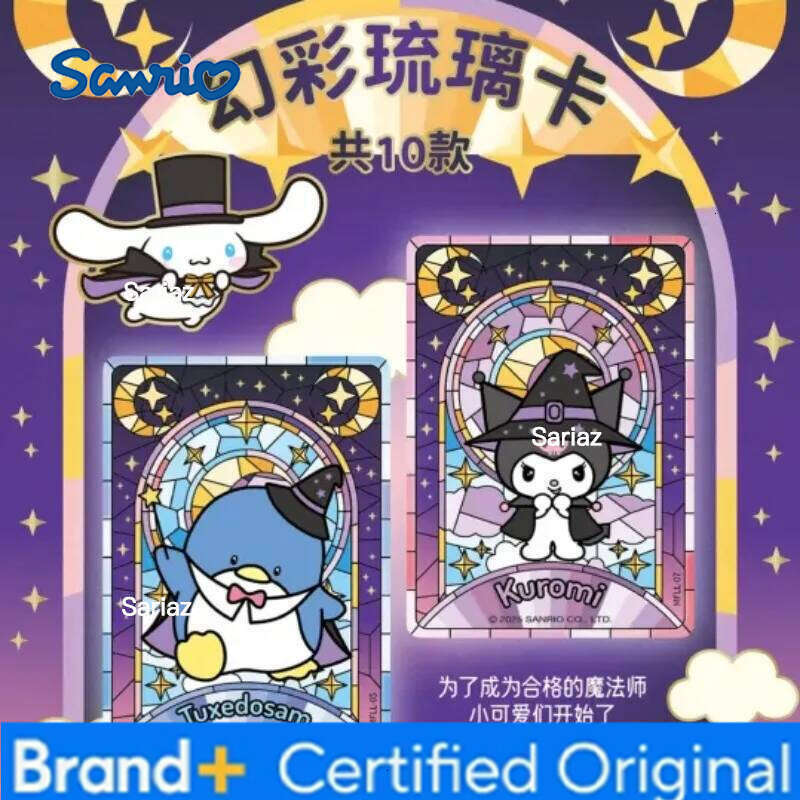 Sanrio Genuine Family Daily Small Card Magical Diary HelloKitty Pink Cute Anniversary Gift Box Collection Cards Toys H260130