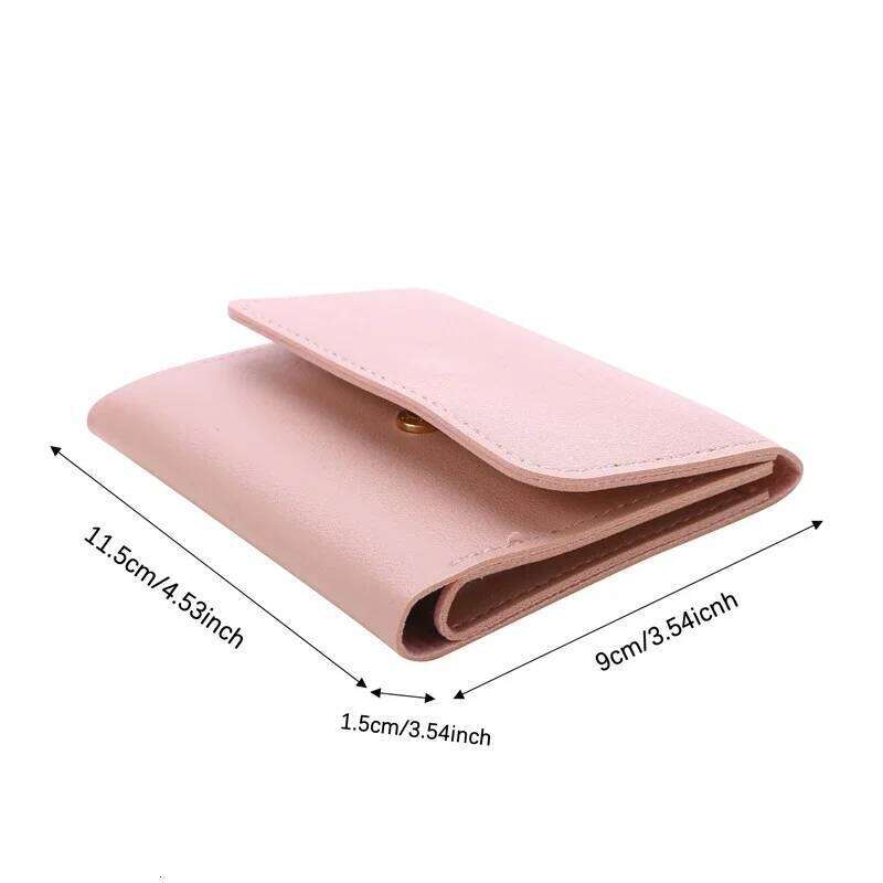New Cute Wallets Small Hasp Girl Credit Card Holder PU Leather Coin Purse Female Wallet Short Purses for Women Z260130