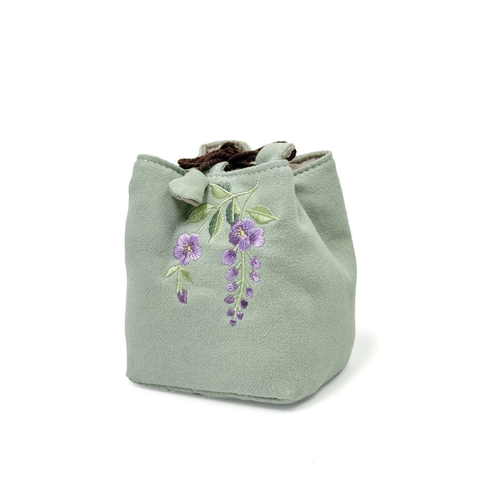 Master Personal Cotton Linen Cup New Chinese Style Tea Set Storage Bag Thickened MASA