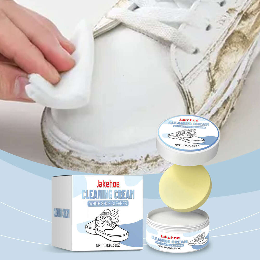 Jakehoe Paste Gentle Cleaning Effective Stain Removal Multi-functional Shoe Cleaner S260130