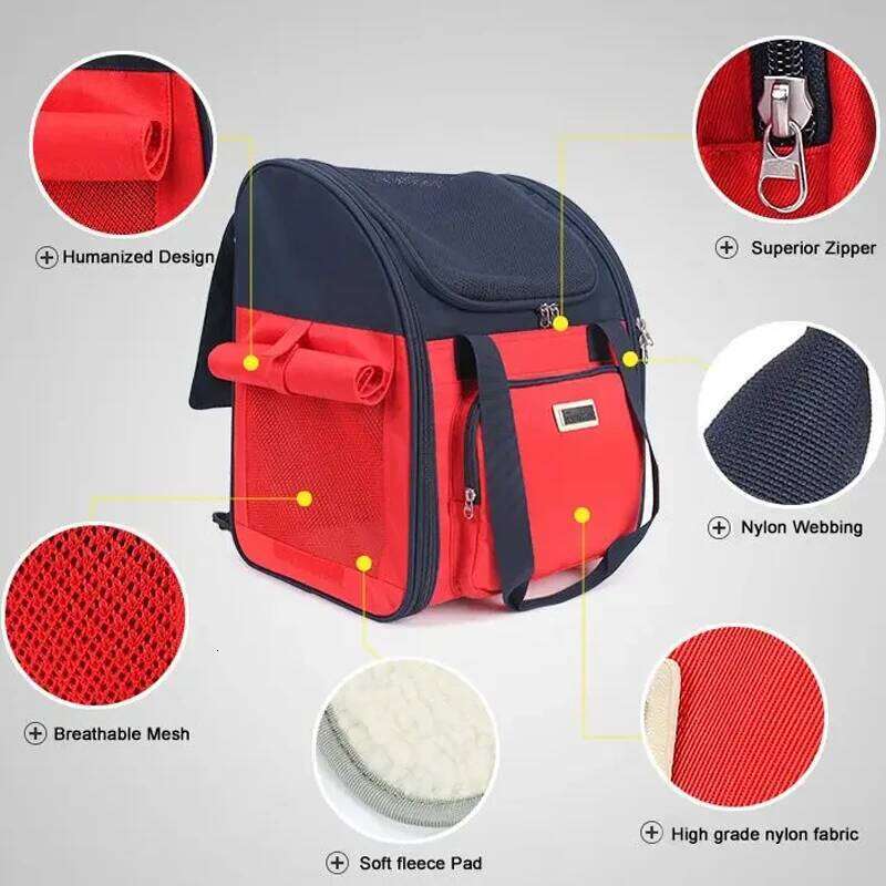 Truelove Pet Multi-Function Backpack Fashion Cat and Dog Travel Luxury Shoulder Portable Foldable Bichon Frise Teddy TLX1971 26H0130