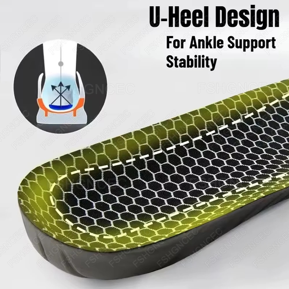 Eva Ortic Insole Arch Support Flatfoot Orthopedic Insoles For Feet Ease Pressure Shock Absorption Breathable Running Insoles 260124