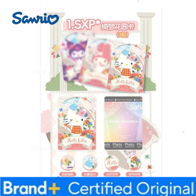 Sanrio The New KABAO Original Cards Hello Kitty PR SXR SKP MR EX SP XP TR CR Collectible Card Toy For Children's Christmas Gift H260130